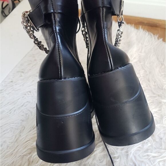Gothic Black Punk Flatform 9 - Picture 6 of 9